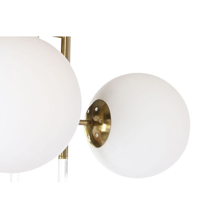 Ceiling Light Crystal Golden Metal White