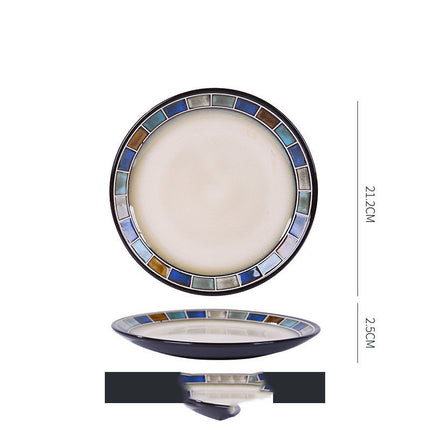 Dish Dishes Western-style Household Dishes Fruit Dishes Flat Dishes Nordic Tableware