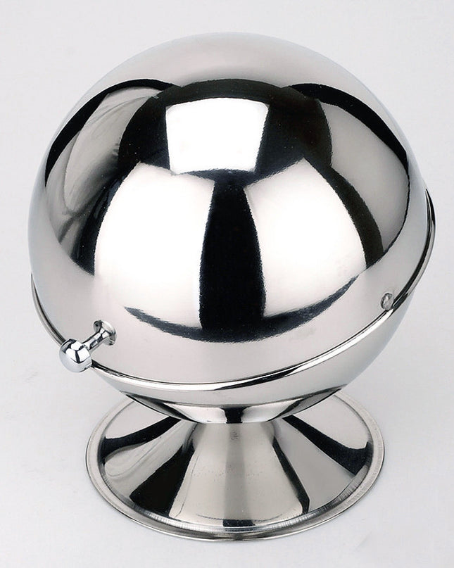 Stainless Steel Spherical Flip Sugar Bowl Storage Tank