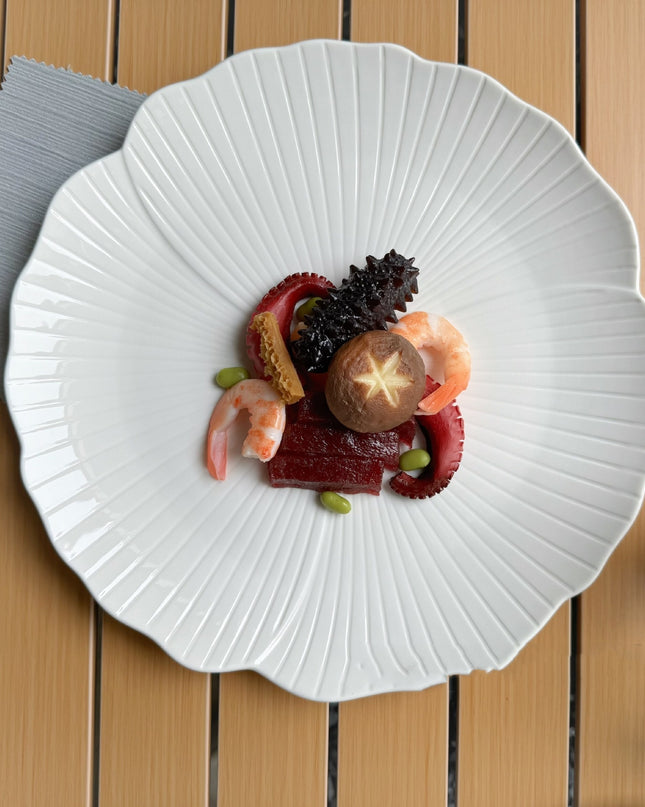 Ceramic Advanced White Deep Plates Dessert Plate