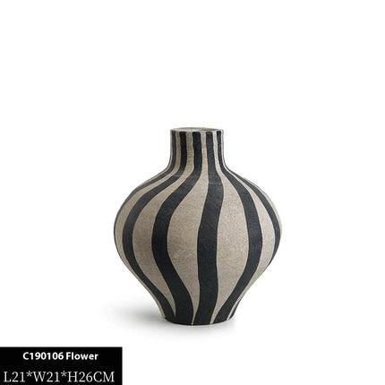 Nordic Style Handmade Ceramic Vase Model Room Type A C190106 Flower Device
