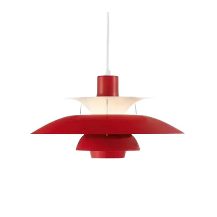 Modern Umbrella Simple Led Pendant Lights Red