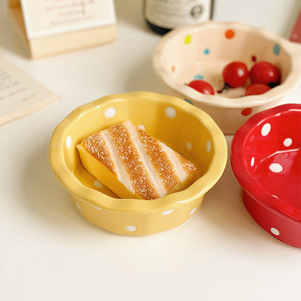 Cute Polka Dot Lace Bowl