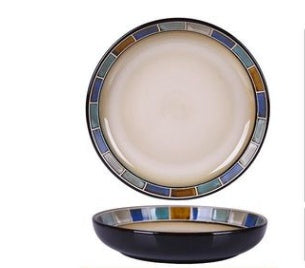 Dish Dishes Western-style Household Dishes Fruit Dishes Flat Dishes Nordic Tableware V