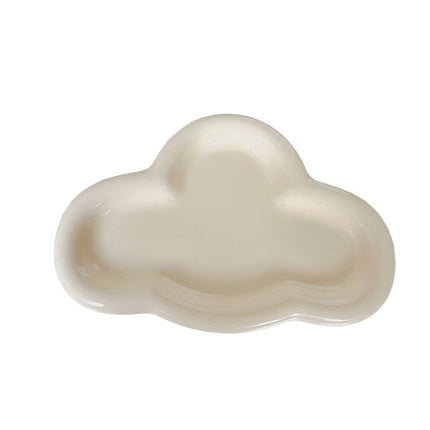 Ins Style Good-looking South Korea Cream Tableware Ceramic Cloud Dessert Plate