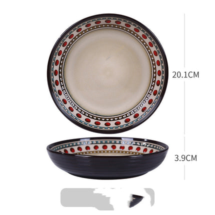 Dish Dishes Western-style Household Dishes Fruit Dishes Flat Dishes Nordic Tableware