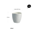 Light grey water glass