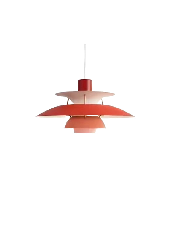 Modern Umbrella Simple Led Pendant Lights Orange