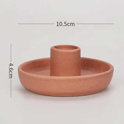 Tray Aromatherapy Candle Pedestal Decoration Oval powder