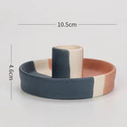 Straight blue and white powder