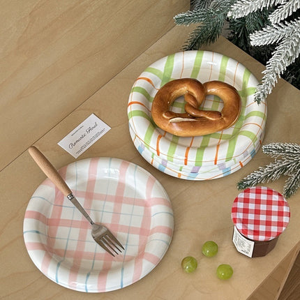Salad Dish Girl Heart Color Dessert Breakfast Dessert Plate Western Food Fruit Plate