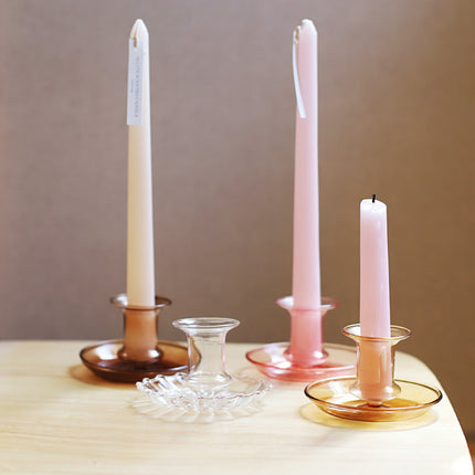 Creative Transparent Handmade Glass Candle Holder Decoration Ornaments