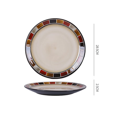 Dish Dishes Western-style Household Dishes Fruit Dishes Flat Dishes Nordic Tableware F