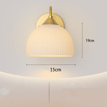 Simple Postmodern Corridor Creative Living Room Glass Lamps Gold white Trichromatic light