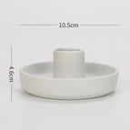 Elliptical plain white