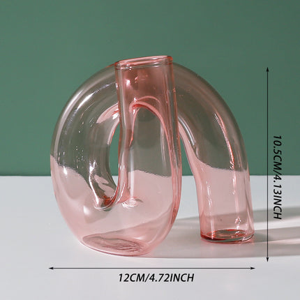 Creative Glass Flower Arrangement Hydroponic Bottle Furniture Model Room