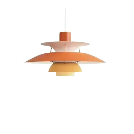 Modern Umbrella Simple Led Pendant Lights Light Orange
