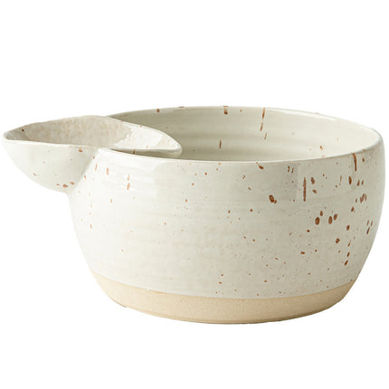 Self-contained Dipping Dish Snack French Fries Ceramic Snack Bowl