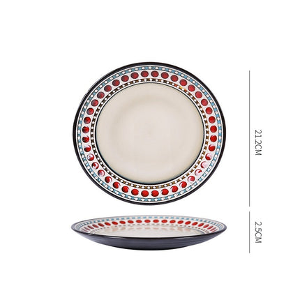 Dish Dishes Western-style Household Dishes Fruit Dishes Flat Dishes Nordic Tableware D