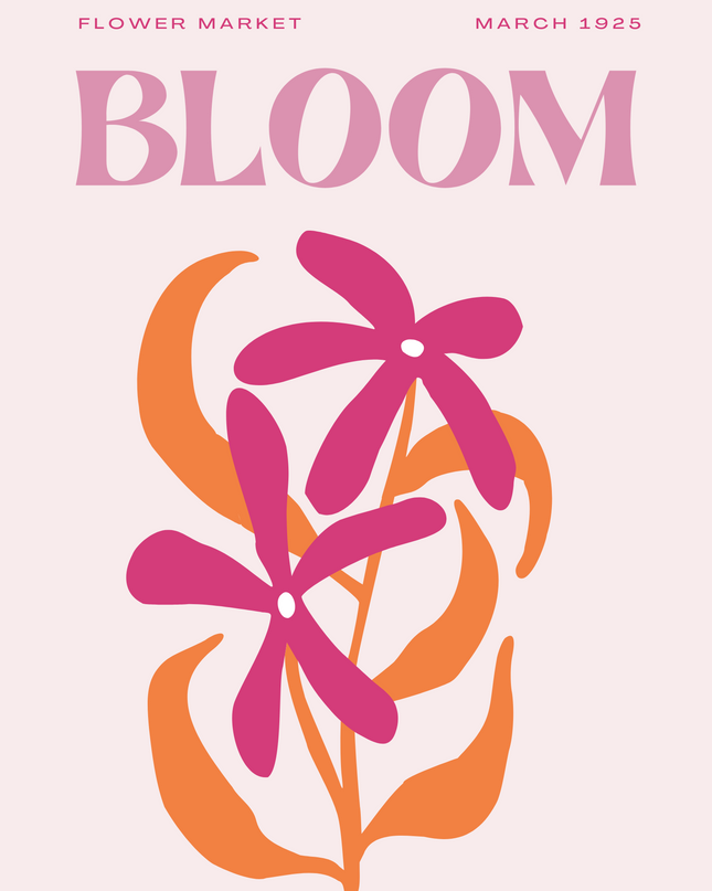 Abstract Bloom Poster