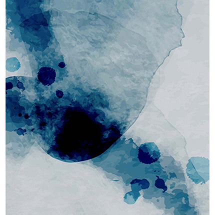 Abstract Blue Marks No 1 Poster