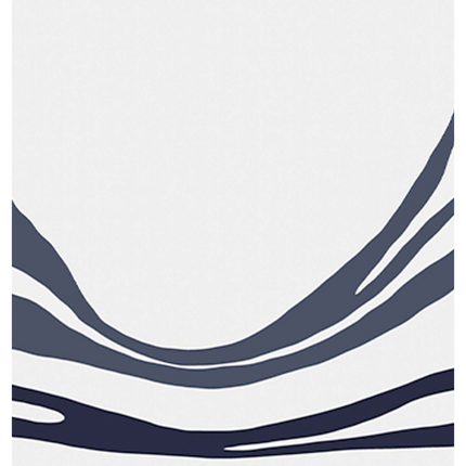 Abstract Blue Mountain Shapes No 2 Poster