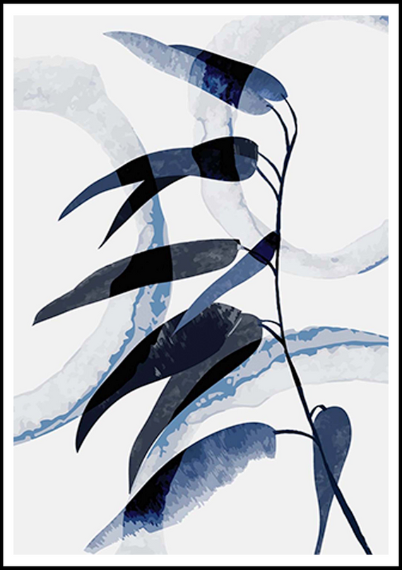 Abstract Floral Shapes No 2 Poster
