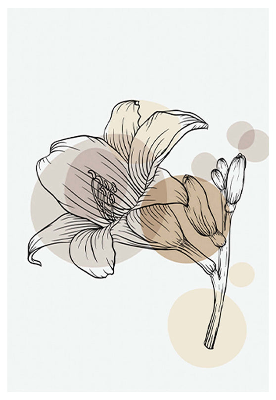 Abstract Floral No 2 Poster