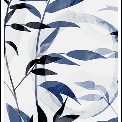 Abstract Floral Shapes No 1 Poster