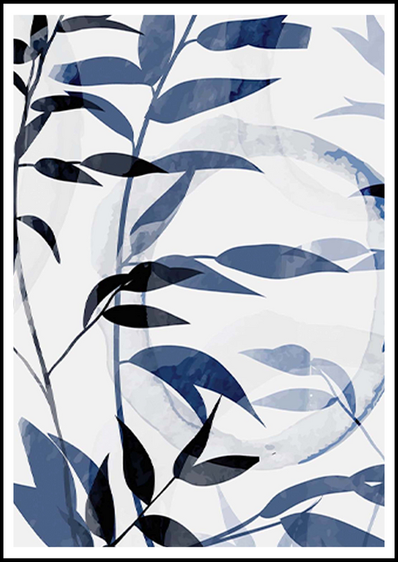 Abstract Floral Shapes No 1 Poster