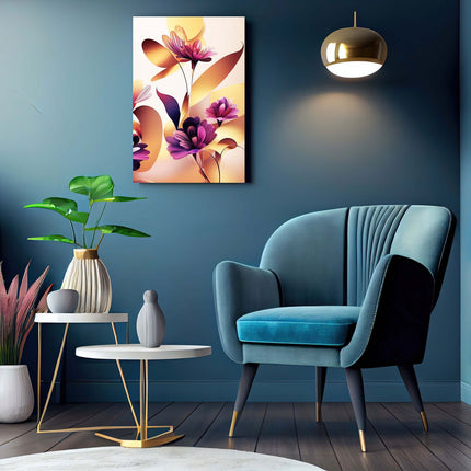 Abstract Graphic Flowers Poster