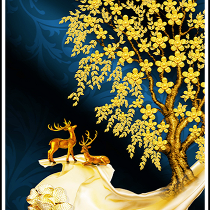 Abstract Graphic Forest Poster