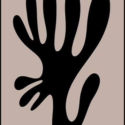 Abstract Matisse Inspired Cutout Poster