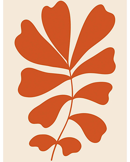 Abstract Orange Flower Poster