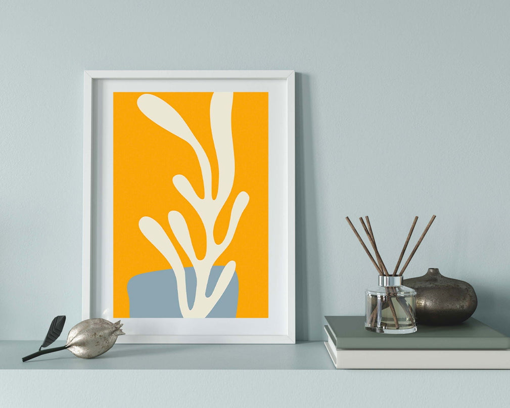 Abstract Orange Poster