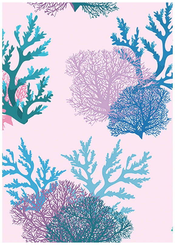 Abstract Purple Coral Reef Poster