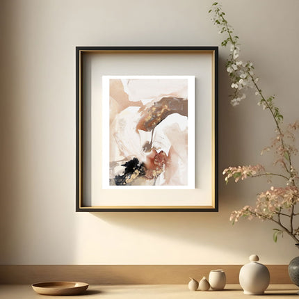Abstract Watercolor Brush Strokes Poster