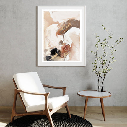 Abstract Watercolor Brush Strokes Poster