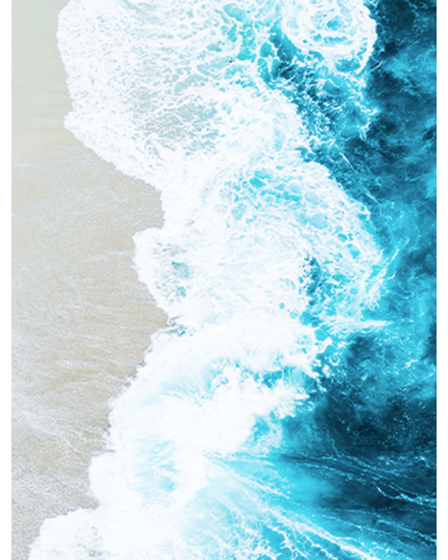 Aerial Beach View No 1 Poster