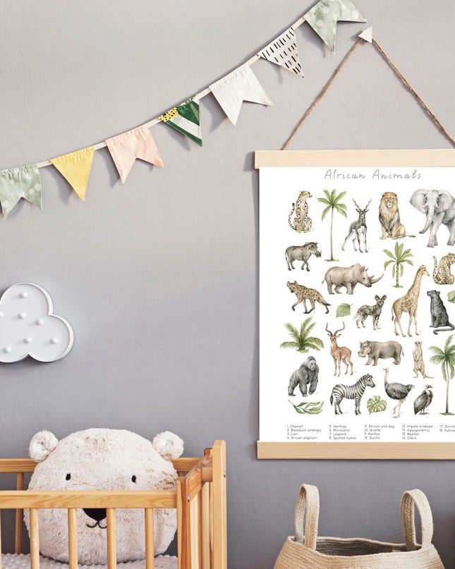 African Animals Poster