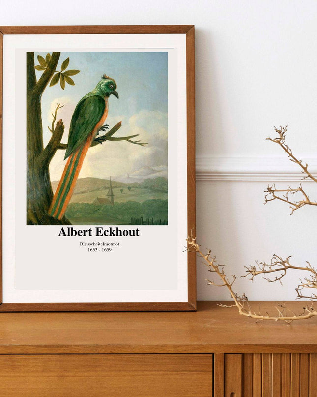 Albert Eckhout - Blauscheitelmotmot Poster