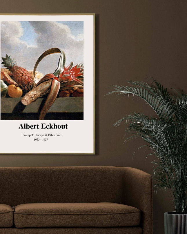 Albert Eckhout - Pineapple, Papaya and Other Fruits Poster