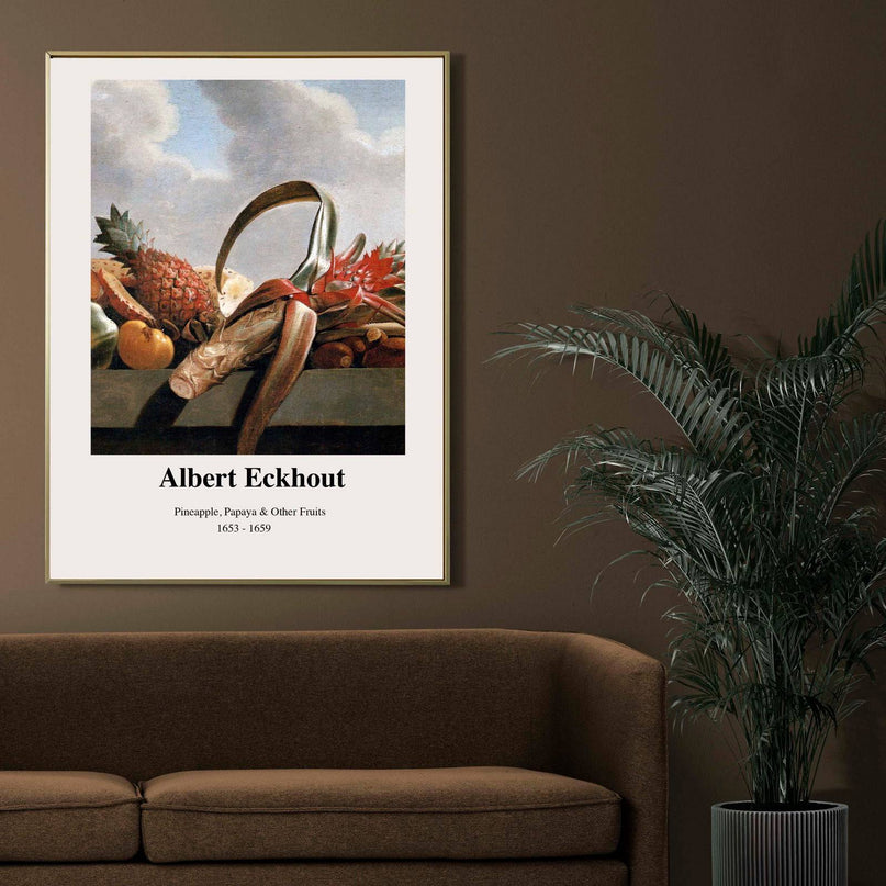 Albert Eckhout - Pineapple, Papaya and Other Fruits Poster