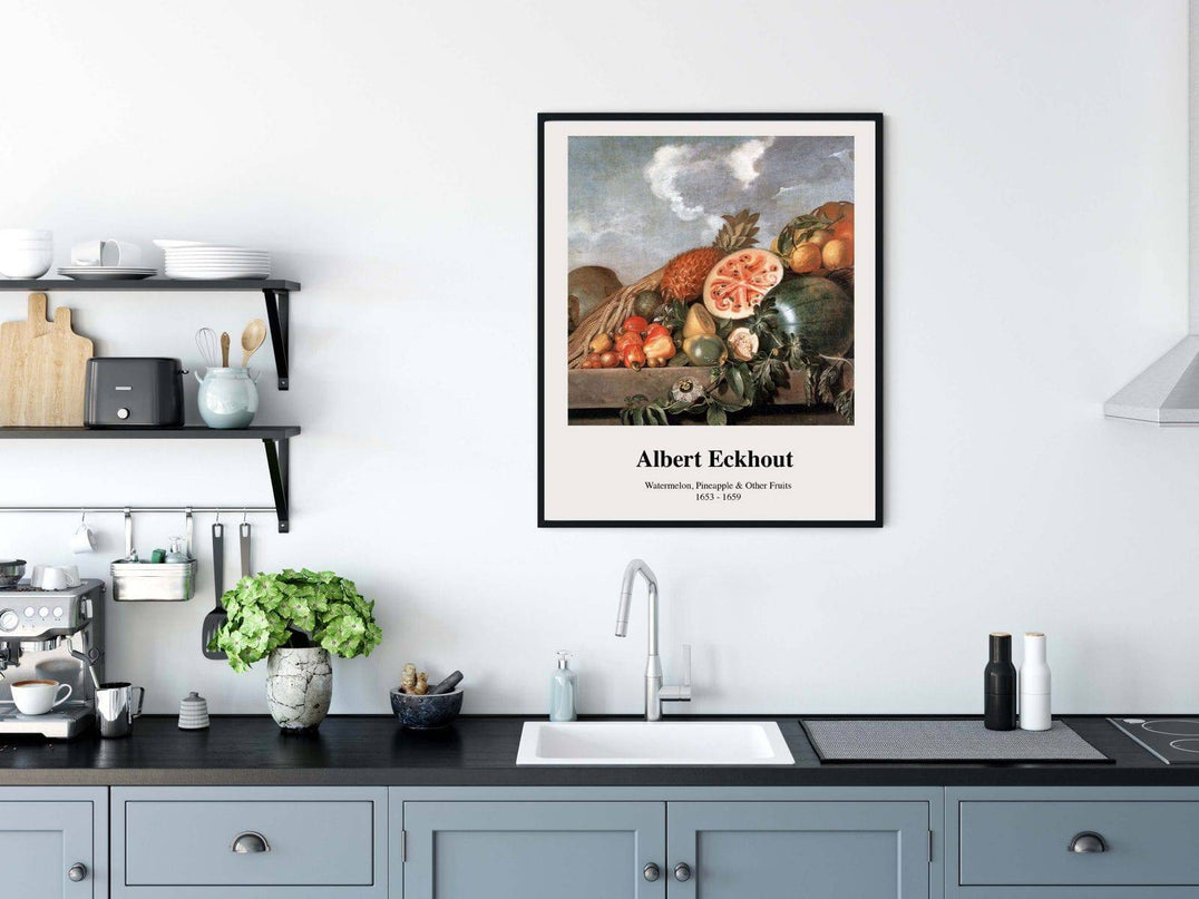 Albert Eckhout - Watermelon, Pineapple and Other Fruits Poster