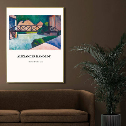 Alexander Kanoldt - Eiserne Brücke Poster