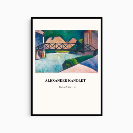 Alexander Kanoldt - Eiserne Brücke Poster