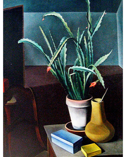 Alexander Kanoldt - Still Life with Cactus