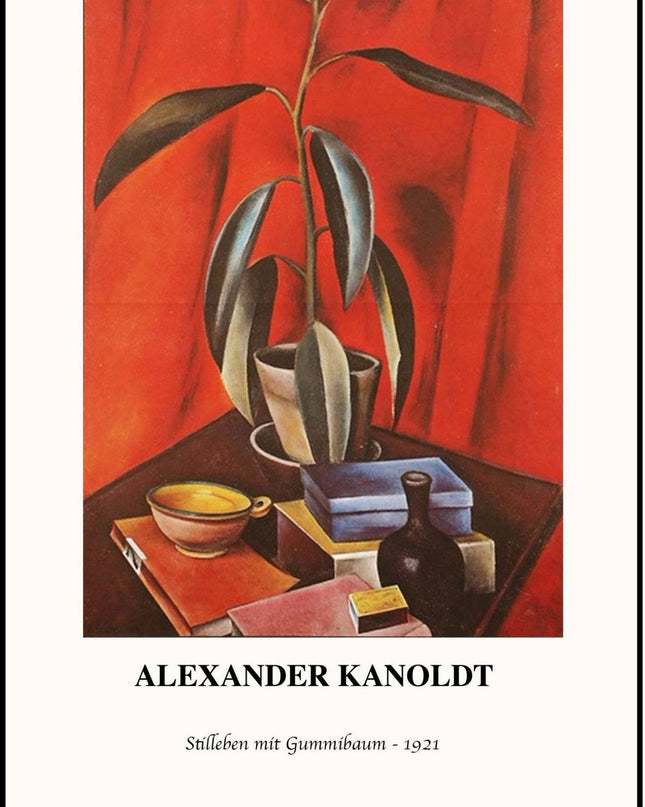 Alexander Kanoldt - Still Life with Gum Tree Poster