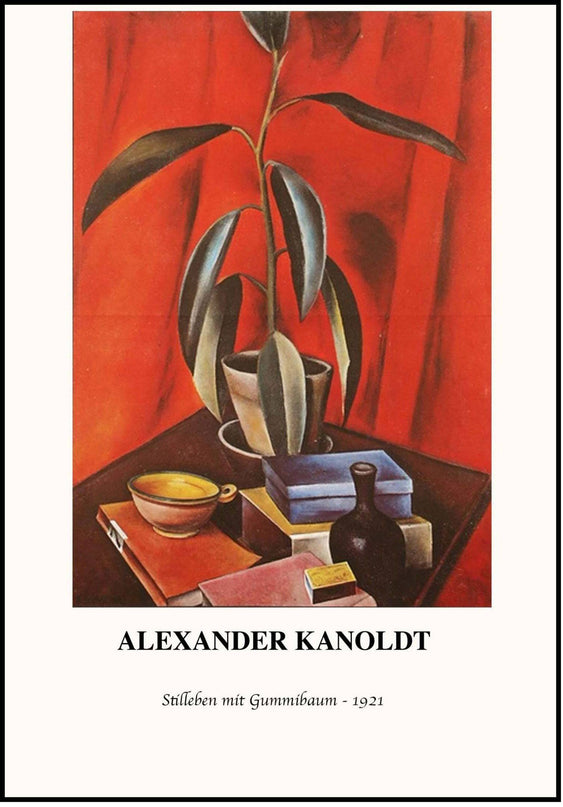 Alexander Kanoldt - Still Life with Gum Tree Poster