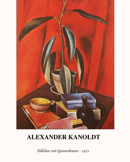 Alexander Kanoldt - Still Life with Gum Tree Poster